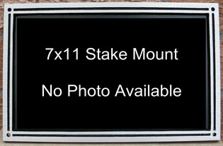 Photo illustration 7x11" stake mount plaque